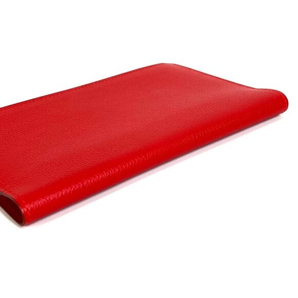 HERMES Notepad "EA Zip" PM Notebook case cover Evercolor Rouge Ladue Red Unused - Picture 4 of 12